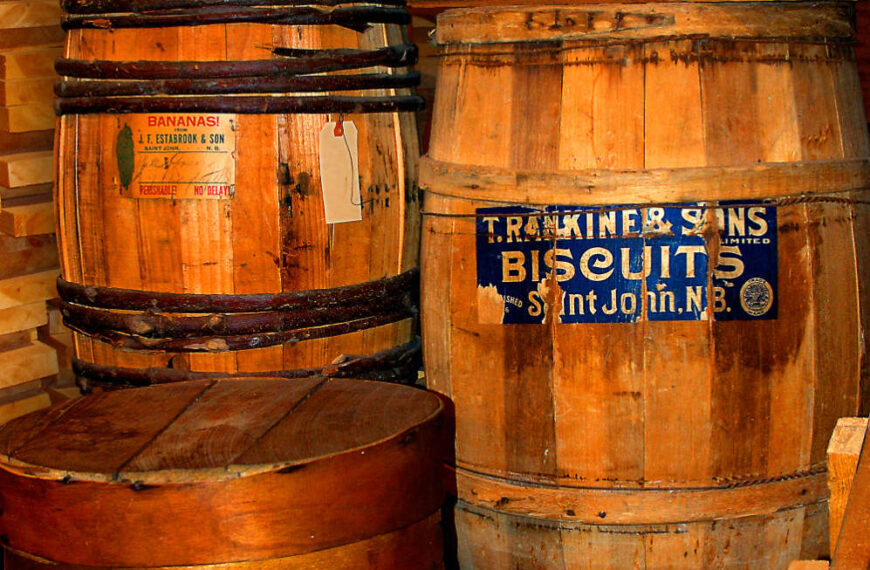Image: Barrels in New Brunswick Museum