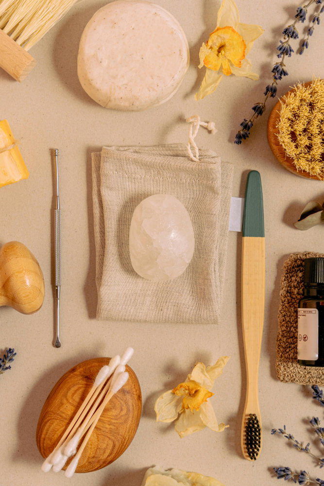 Still life with lye soap