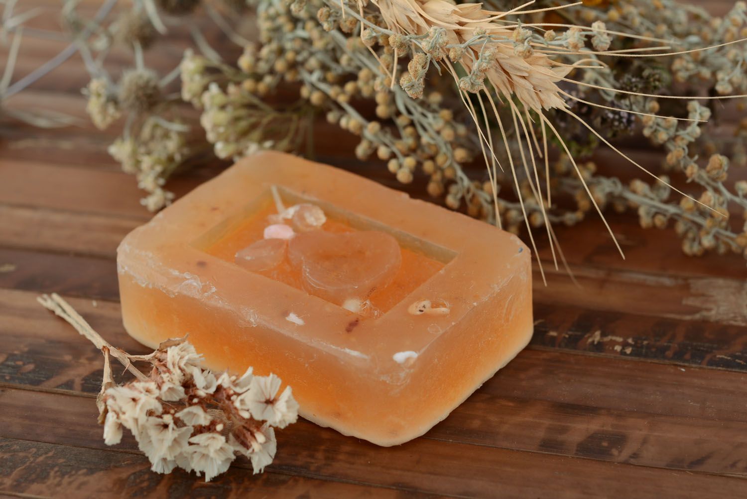 Mimosa and wheat handmade soap