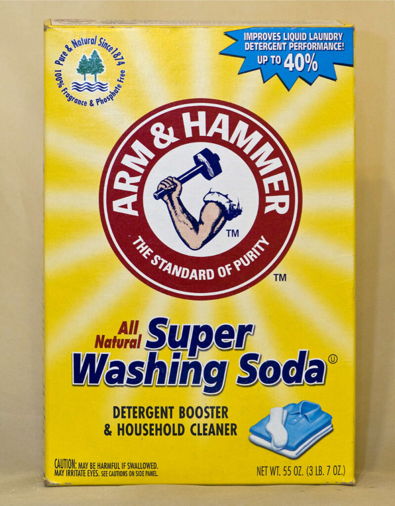 Washing soda (soda ash) in the box